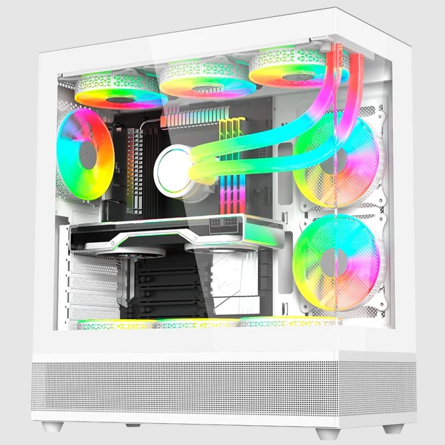 GABINETE BALAM RUSH BR-938730 TANK SUPER 9200TBATX1USB 301USB 20CRISTAL TEMP3 FANBLANCO - BALAM RUSH