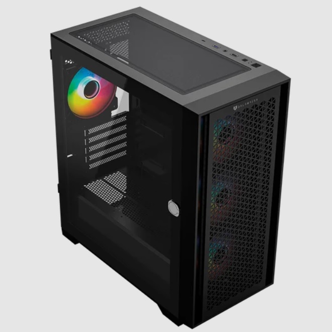 GABINETE GAMER BALAM RUSH TWIN MATE 6000 / MINI TORRE / MICRO ATX MINI ITX / PANEL INTERCAMBIABLE MALLA - CRISTAL TEMPLADO / VENTILADOR ARGB / SOPORTE ENFRIAMIENTO LIQUIDO / NEGRO / BR-938815 BR-938815 - BALAM RUSH