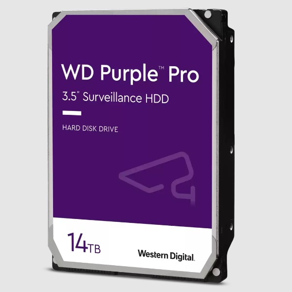 Disco duro WD de 14TB / 7200RPM / Optimizado para soluciones de video inteligente WD142PURP - Código: WD142PURP | Compra en Guadalajara