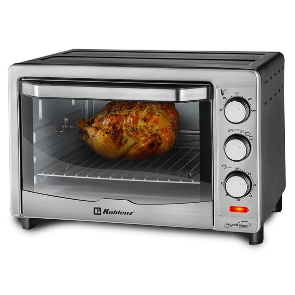 Horno rosticero y convección Koblenz HKM-1500 R capacidad 24L 9 rebanadas pan 4 programas cocción termostato 100-250 grados 1500W  00-3114-00-6 - Código: 00-3114-00-6 | Compra en Guadalajara