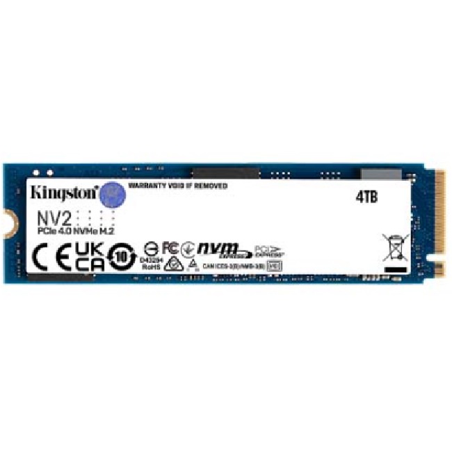 SSD M2 2280 NVME/PCIE 4TB Kingston NV2 4X4 3500/2800MB x seg SNV2S/4000G  SNV2S/4000G - SNV2S/4000G