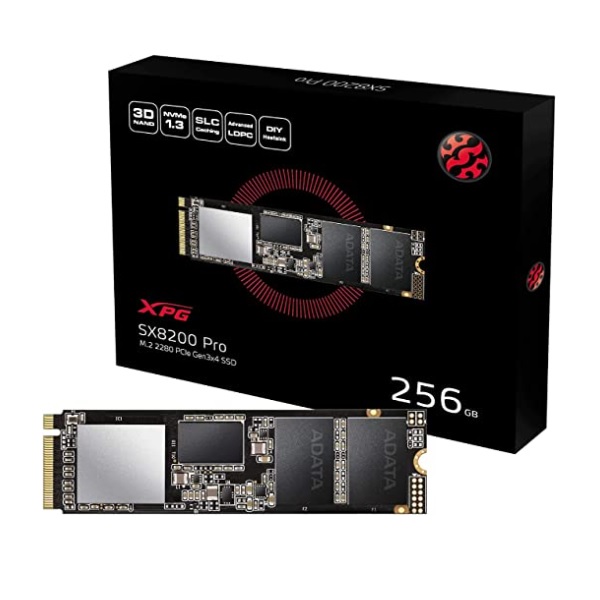 ASX8200PNP-256GT-C SSD INTERNO ADATA XPG 256GB ASX8200 PCIE GEN 3X4 M.2 2280 ASX8200PNP 256GT C