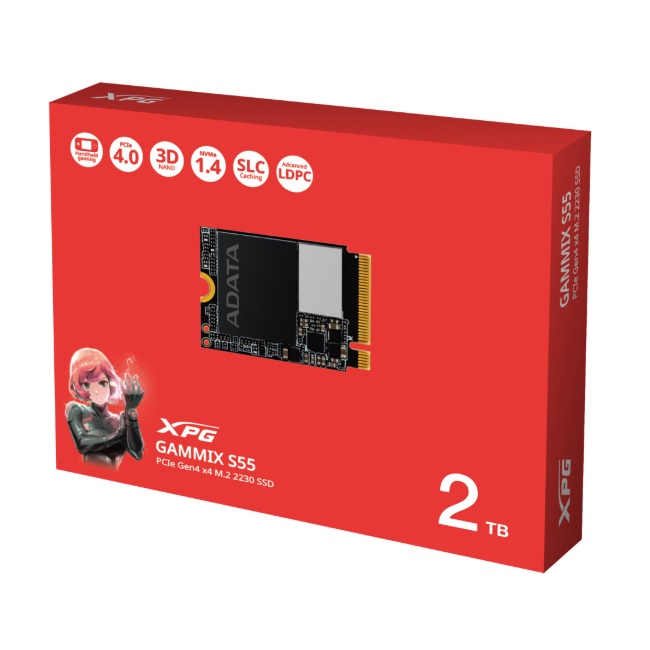 SSD ADATA GAMMIX S55 Unidad De Estado Sólido XPG GAMMIX S55 2TB PCIe Gen4 X4 M.2 2230 SGAMMIXS55-2T-C - Código: SGAMMIXS55-2T-C | Compra en Guadalajara