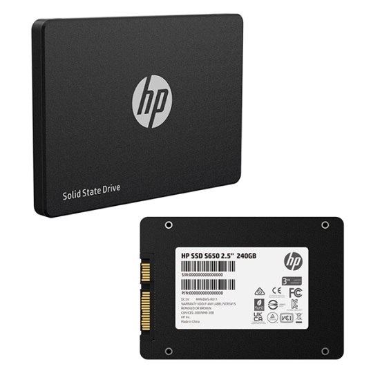 SSD 2.5 240GB HP S650 SATAIII 560MB/S 345M8AA#ABB UPC 195697678042 - 345M8AA#ABB
