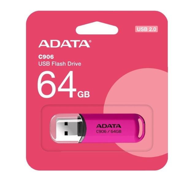 Memoria Flash Adata Ac906 64Gb Usb 2 0 Pink  Ac906 64G Rpp  - ADATA