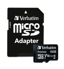 MEMORIA VERBATIM 16GB VB44082 MICRO SD CLASE 10 UPC 0023942440826 - VB44082