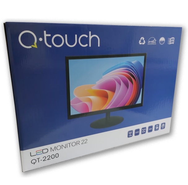 MONITOR Q-TOUCH QT-2200 22 1680*1050 VGA/HDMI UPC  - Q TOUCH