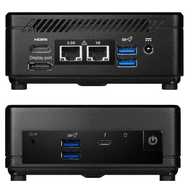 Computadora MSI CUBI 5 12M-016BUS Intel Core i7-1255U 10Cores 2xDDR4 2666Mhz HDMI/DP Thunderbolt 4 Dual LAN  CUBI 5 12M-016BUS - CUBI 5 12M-016BUS