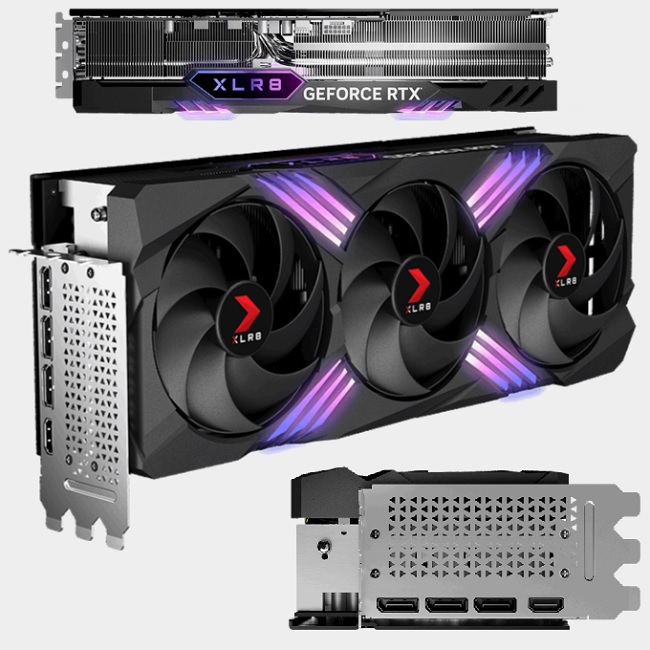 Tarjeta de Video PNY XLR8 Gaming Verto GeForce RTX4080 Super OC 16GB EPIC-X ARGB Triple Fan GDDR6X PCIe 40 1xHDMI 3xDP VCG4080S16TFXXPB1-O - PNY