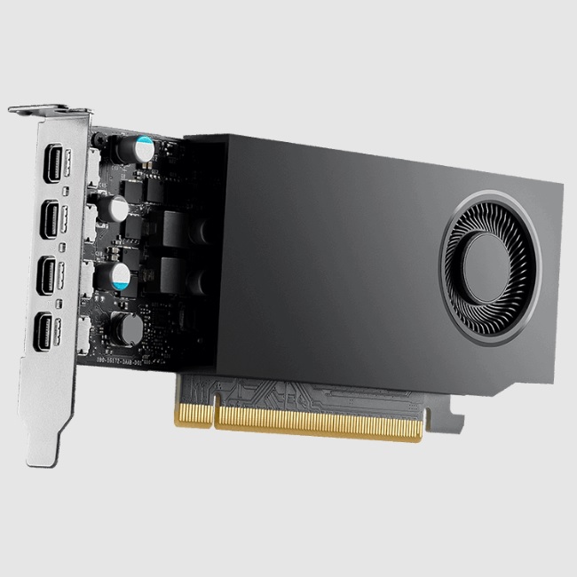 TARJETA DE VIDEO NVIDIA QUADRO  PNY A1000 8GB DDR6 PCIE 40 MDPX4 - VCNRTXA1000ATX-PB