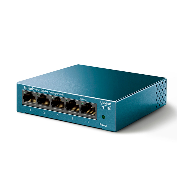 LS105G V1 Switch TP-Link LS105G metálico escritorio 5 puertos gigabit 10/100/1000M no administrable tecnología Green Ethernet UPC 845973085445