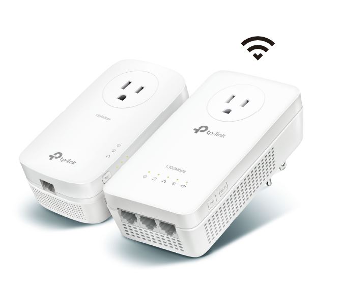 Kit (2 piezas) Powerline AV2 TP-Link TL-WPA8631PKIT Wi-Fi AC1300 One Mesh con power socket 1 x TL-WPA8631P / 1 x TL-PA8010P UPC 845973099770 - TL-WPA8631P KIT