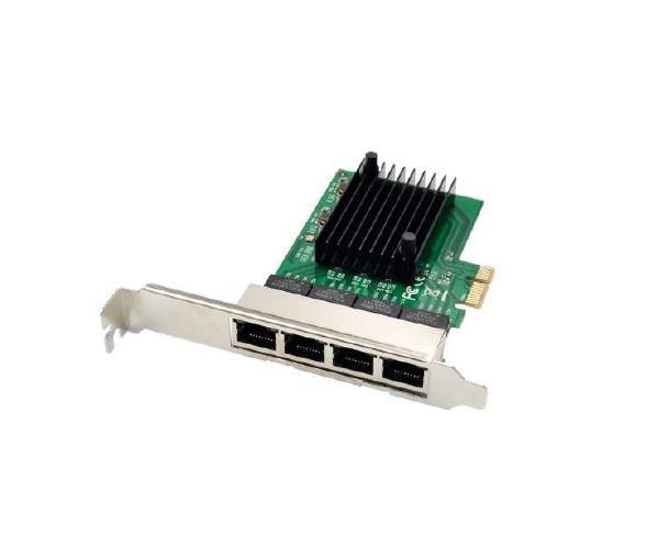ADAPTADOR X-MEDIA PCI-E XM-NA3840 4 PUERTOS GIGABIT 10/100/1000 Chipset RTL8111F + ASM1184e. Placa estandar y low-profile UPC 850390003873 - XM-NA3840