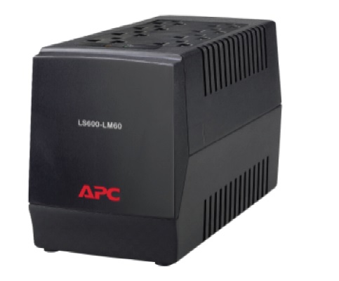 LS600-LM60 Apc LineR  Regulador Automtico De Voltaje  Ca 120 V  300 Vatios  600 Va  Conectores De Salida 8  Negro