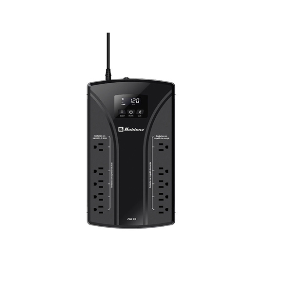 UPS Koblenz 7522 USB/R 750VA/420W 10 Contactos 65 Minutos de Respaldo con una AIO 00-4257-00-2 - KOBLENZ