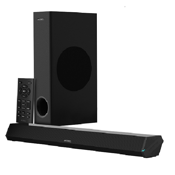 Barra de Audio Acteck Dynamic Trim BS670 con Subwoofer Bluetooth 50 RCA Optical USB HDMI ARC  AC-935913 - ACTECK