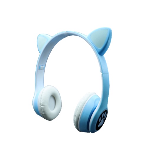 Audifonos Highlink Cat Headphones diadema en forma de gato Bluetooth batería integrada 400mAh color azul  CAT HEADPHONES - HIGHLINK