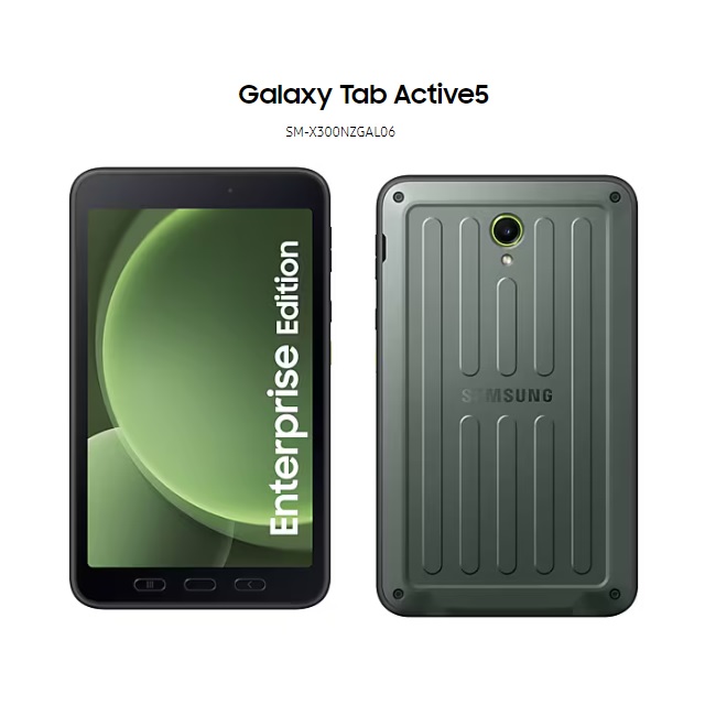 Tableta Samsung Galaxy TAB Acive5 SM-X300 Robusto 8 Pulg 6GB 128GB verde oscuro WiFi  SM-X300NZGAL06 - SM-X300NZGAL06